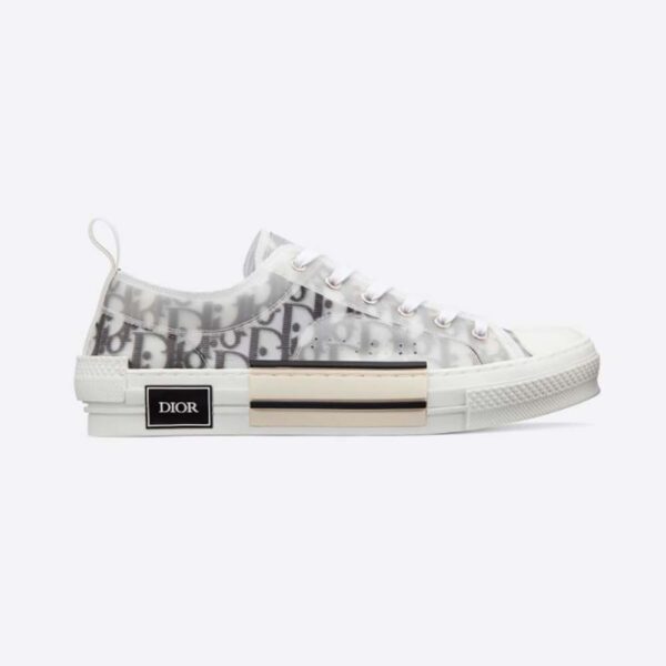 Dior Men B23 Low-Top Sneaker White and Black Dior Oblique Canvas (1)