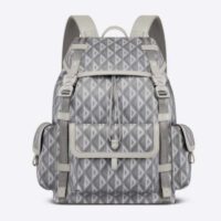 Dior Unisex CD Hit The Road Backpack Dior Gray CD Diamond Canvas (10)