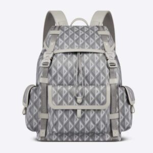 Dior Unisex CD Hit The Road Backpack Dior Gray CD Diamond Canvas