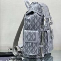 Dior Unisex CD Hit The Road Backpack Dior Gray CD Diamond Canvas (10)