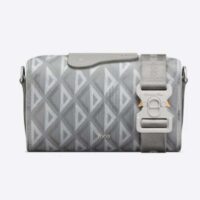 Dior Unisex CD Lingot 22 Bag Dior Gray CD Diamond Canvas (12)