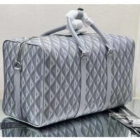 Dior Unisex CD Lingot 50 Duffle Bag Gray CD Diamond Canvas (3)