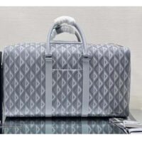 Dior Unisex CD Lingot 50 Duffle Bag Gray CD Diamond Canvas (3)