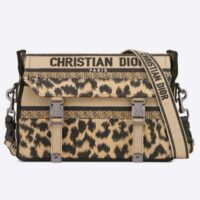 Dior Unisex CD Small Diorcamp Bag Beige Multicolor Mizza Embroidery (1)