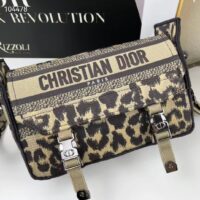 Dior Unisex CD Small Diorcamp Bag Beige Multicolor Mizza Embroidery (1)