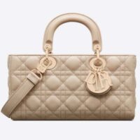 Dior Women Lady D-Joy Bag Natural Cannage Lambskin (10)