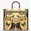 Fendi Women Fendi Sunshine Medium Fendace Printed FF Leather Shopper