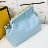 Fendi Women First Medium Light Blue Leather Bag (5)