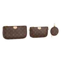 Louis Vuitton LV Unisex Multi Pochette Accessoires My LV World Tour Monogram Coated Canvas