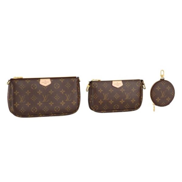 Louis Vuitton LV Unisex Multi Pochette Accessoires My LV World Tour Monogram Coated Canvas (8)