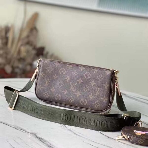 Louis Vuitton LV Unisex Multi Pochette Accessoires My LV World Tour Monogram Coated Canvas (9)