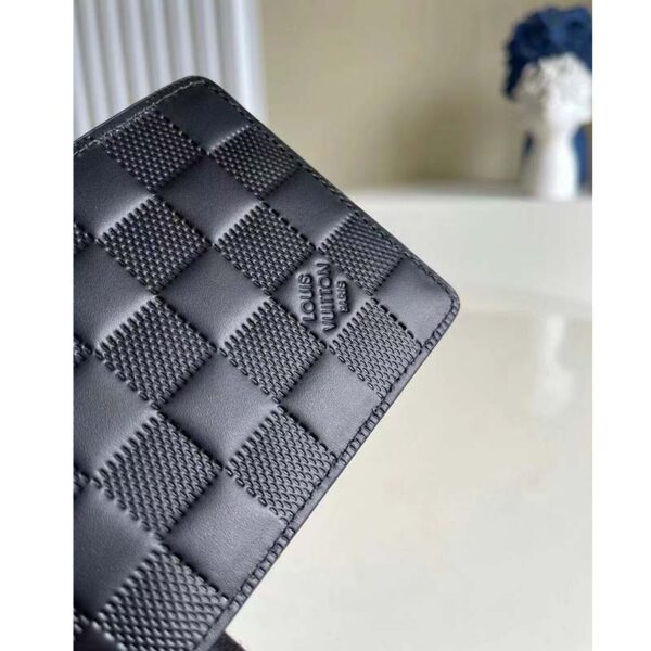 Louis Vuitton LV Unisex Multiple Wallet Black Damier Infini Leather (9)