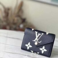 Louis Vuitton LV Unisex Victorine Wallet Black Monogram Empreinte Embossed Supple Grained Cowhide (8)