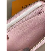 Louis Vuitton LV Unisex Zippy Wallet Pink Monogram Empreinte Embossed Supple Grained Cowhide (2)