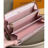 Louis Vuitton LV Unisex Zippy Wallet Pink Monogram Empreinte Embossed Supple Grained Cowhide (2)