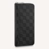 Louis Vuitton LV Unisex Zippy Wallet Vertical Black Damier Infini Cowhide Leather