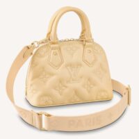 Louis Vuitton LV Women Alma BB Handbag Banana Yellow Quilted Embroidered Calf (12)