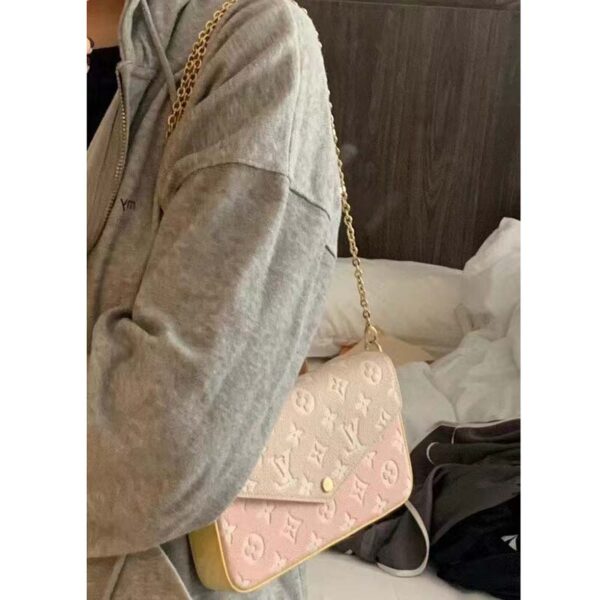 Louis Vuitton LV Women Félicie Pochette Monogram Empreinte Embossed Supple Grained Cowhide (8)
