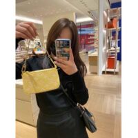 Louis Vuitton LV Women Mini Pochette Accessoires Yellow Monogram Empreinte Embossed Supple Grained Cowhide (1)