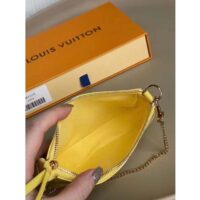 Louis Vuitton LV Women Mini Pochette Accessoires Yellow Monogram Empreinte Embossed Supple Grained Cowhide (1)