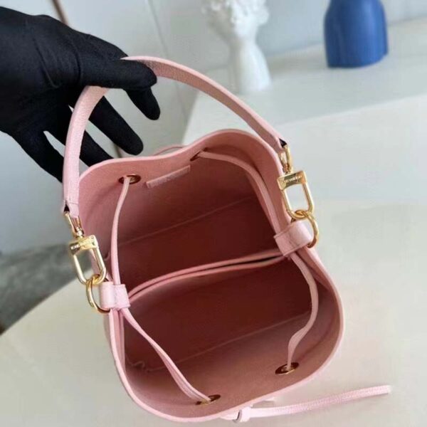 Louis Vuitton LV Women NéoNoé Bucket Bag Pink Sprayed Embossed Grained Cowhide (1)