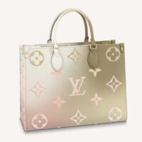 Louis Vuitton LV Women OnTheGo MM Tote Sunset Kaki Monogram Coated Canvas (4)