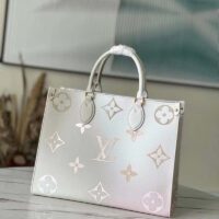 Louis Vuitton LV Women OnTheGo MM Tote Sunset Kaki Monogram Coated Canvas (4)