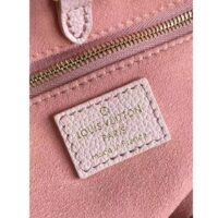 Louis Vuitton LV Women OnTheGo PM Tote Bag Pink Sprayed Embossed Grained Cowhide (7)