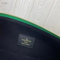 Louis Vuitton LV Women Papillon Handbag Green Monogram Jacquard Velvet Cowhide Leather (3)