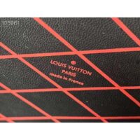 Louis Vuitton LV Women Petite Malle Handbag Red Patent Calfskin Cowhide Leather (6)