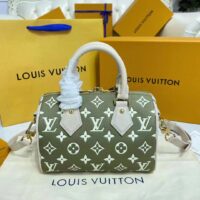 Louis Vuitton Women Speedy Bandouliere 20 Bag Printed Embossed Grained Cowhide Leather (3)