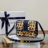 Dior Women CD 30 Montaigne Bag Beige Multicolor Mizza Pony-Hair Calfskin (3)