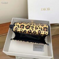 Dior Women CD 30 Montaigne Bag Beige Multicolor Mizza Pony-Hair Calfskin (3)