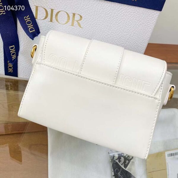 Dior Women CD 30 Montaigne Bag Latte Box Calfskin (4)