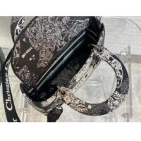 Dior Women CD Medium Lady D-Lite Bag Black Toile De Jouy Zodiac Embroidery (1)