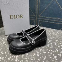 Dior Women CD Shoes D-Doll 2.0 Pump Black Supple Calfskin 3.5 cm Heel (8)