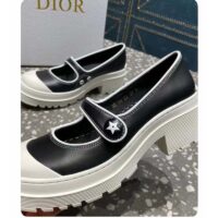 Dior Women CD Shoes D-Doll 2.0 Pump Black White Supple Calfskin 3.5 cm Heel (5)