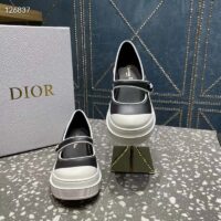 Dior Women CD Shoes D-Doll 2.0 Pump Black White Supple Calfskin 3.5 cm Heel (5)