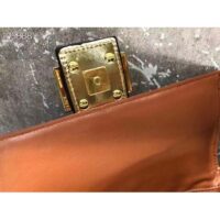 Fendi Women Baguette 1997 Gold Colored Leather Sequinned Bag (5)