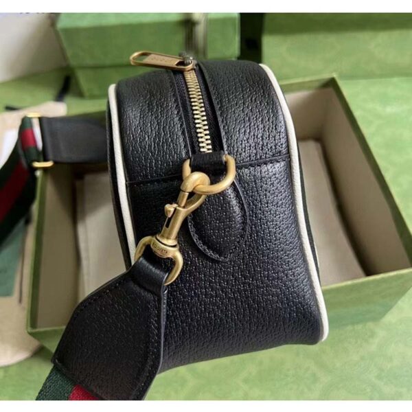 Gucci Unisex Adidas x Gucci Small Shoulder Bag Black Leather Interlocking G (7)