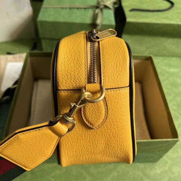 Gucci Unisex Adidas x Gucci Small Shoulder Bag Yellow Leather Interlocking G (1)