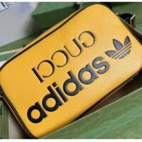 Gucci Unisex Adidas x Gucci Small Shoulder Bag Yellow Leather Interlocking G (3)