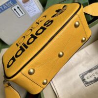 Gucci Unisex Adidas x Gucci Small Shoulder Bag Yellow Leather Interlocking G (3)
