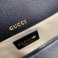 Gucci Unisex GG Adidas x Gucci Horsebit 1955 Mini Bag Black White Leather (7)
