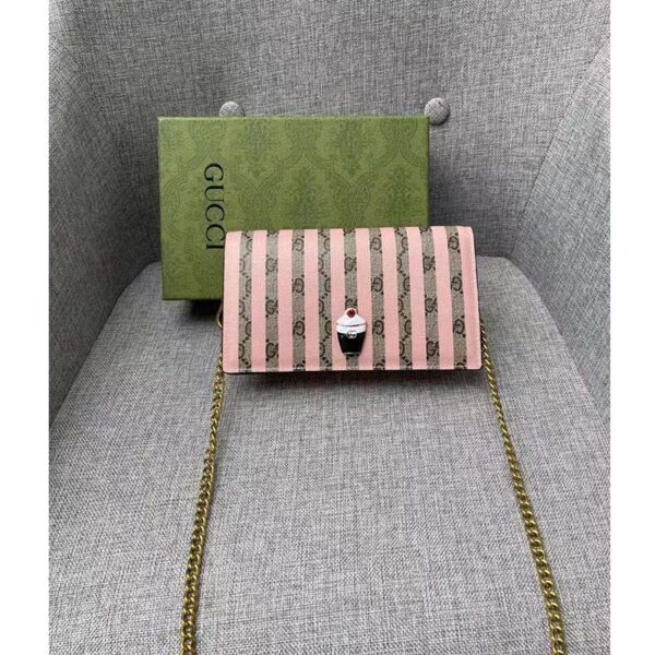 Gucci Women Double G Mini Bag Enamel Ice Cream GG Supreme Canvas (2)