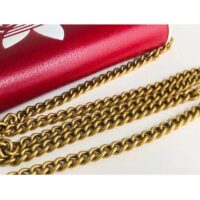 Gucci Women GG Adidas x Gucci Wallet Chain Red Off-White Leather Interlocking G (4)