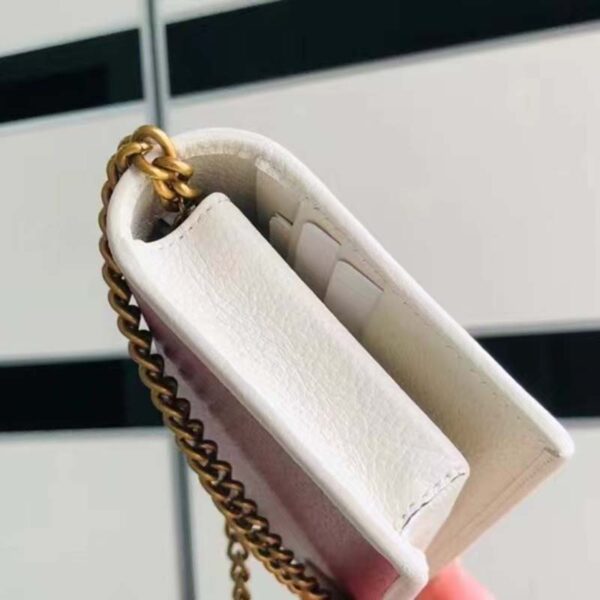 Gucci Women GG Adidas x Gucci Wallet Chain Red Off-White Leather Interlocking G (9)