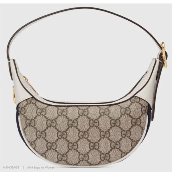 Gucci Women Ophidia GG Mini Bag Beige Ebony GG Supreme Canvas (3)