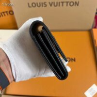 Louis Vuitton LV Unisex Capucines Wallet Natural Black Canvas Cowhide Leather