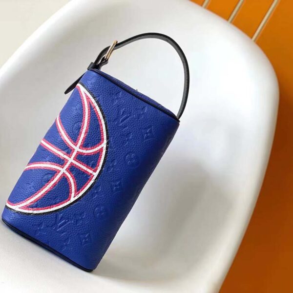 Louis Vuitton LV Unisex LV x NBA Dopp Kit Blue Embossed Taurillon Leather (3)